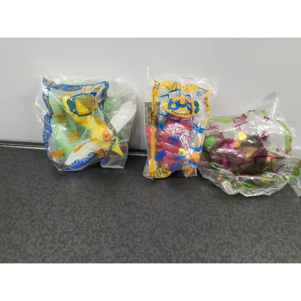 Vintage 1998 Burger King Kids Club Bug Riders Toy Lot Set of 3 Sealed New